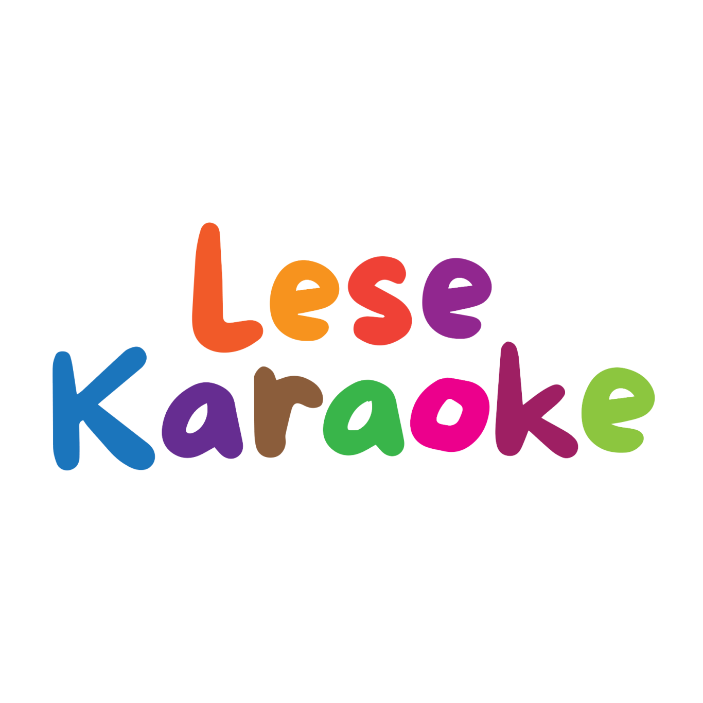 Logo Lese-Karaoke als bunter Schriftzug