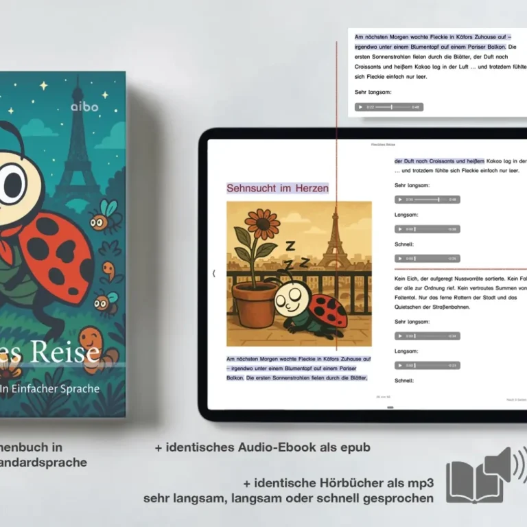 Erklärgrafik Lese-Karaoke mit Fleckie