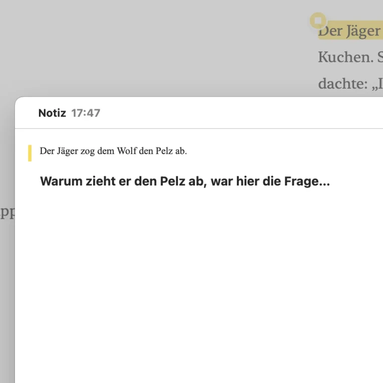 Screenshot Notiz Screenshot mit der Notizfunktion